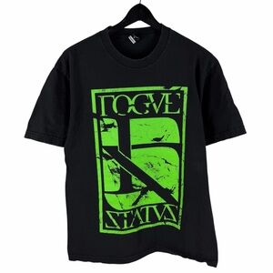 Vintage 2000s Rogue Status Streetwear Skate Box Logo Black Shirt Size L